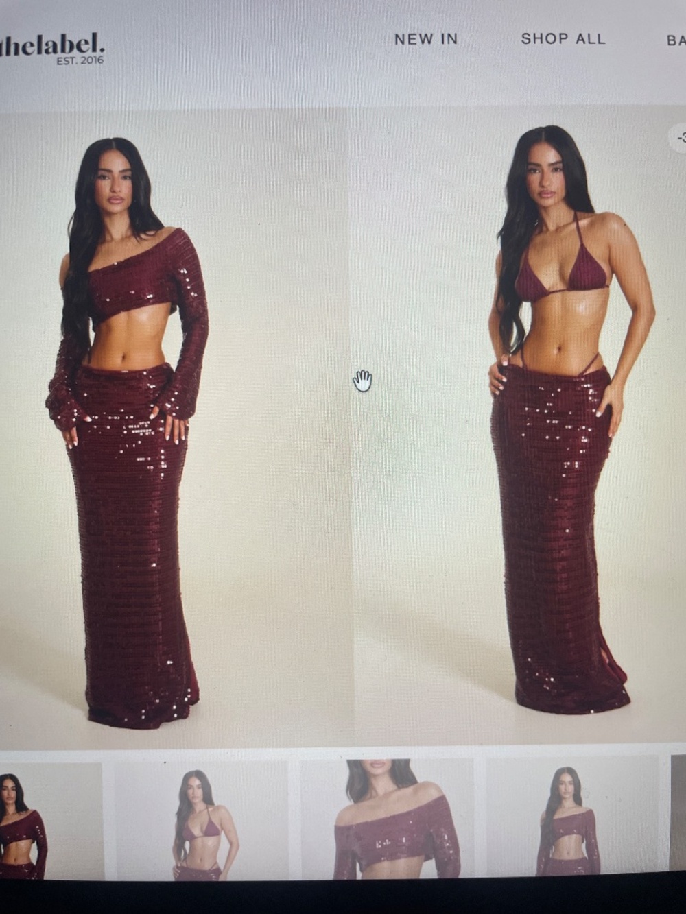 Maxi shirt in wine ( 3 piece)
